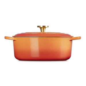 Le Creuset Flamme Dorée Signature Cast Iron Oval Casserole 29cm  